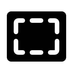 Rectangle Dashed Fill Smiley – Icons