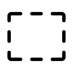 Rectangle Dashed Light Smiley – Icons