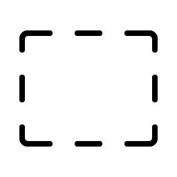 Rectangle Dashed Thin Smiley – Icons