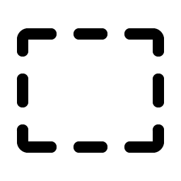 Rectangle Dashed Smiley – Icons