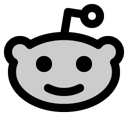 Reddit Logo Duotone Smiley – Icons