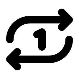 Repeat Once Bold Smiley – Icons