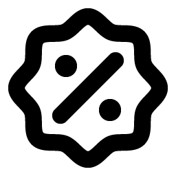 Seal Percent Bold Smiley – Icons