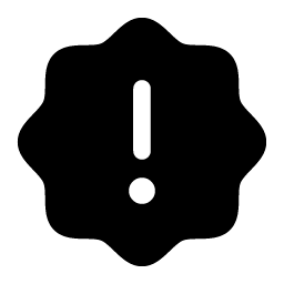 Seal Warning Fill Smiley – Icons