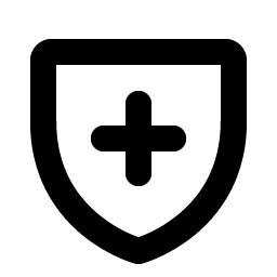 Shield Plus Bold Smiley – Icons