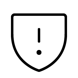 Shield Warning Thin Smiley – Icons