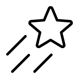 Shooting Star Thin Smiley – Icons