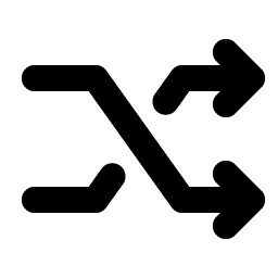 Shuffle Angular Bold Smiley – Icons