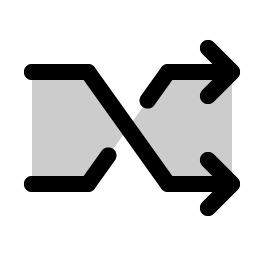 Shuffle Angular Duotone Smiley – Icons