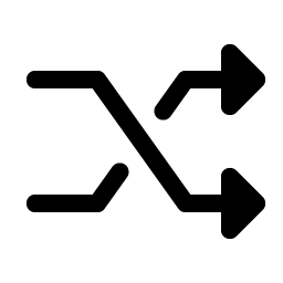 Shuffle Angular Fill Smiley – Icons