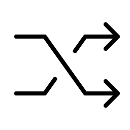 Shuffle Angular Thin Smiley – Icons