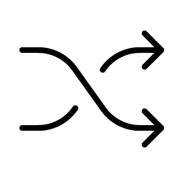 Shuffle Thin Smiley – Icons