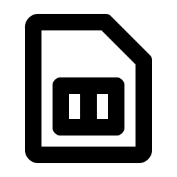 Sim Card Bold Smiley – Icons