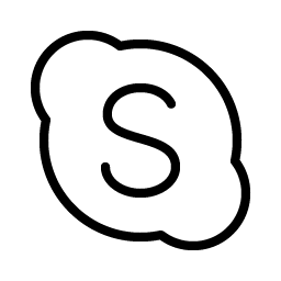 Skype Logo Thin Smiley – Icons