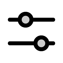 Sliders Horizontal Duotone Smiley – Icons