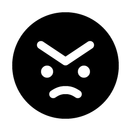 Smiley Angry Fill Smiley – Icons