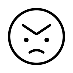 Smiley Angry Thin Smiley – Icons