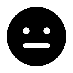 Smiley Meh Fill Smiley – Icons