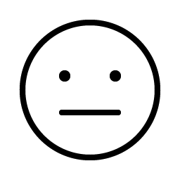 Smiley Meh Thin Smiley – Icons