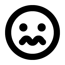 Smiley Nervous Bold Smiley – Icons