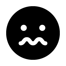 Smiley Nervous Fill Smiley – Icons