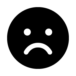 Smiley Sad Fill Smiley – Icons