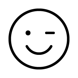 Smiley Wink Thin Smiley – Icons