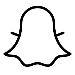Snapchat Logo Thin Smiley – Icons
