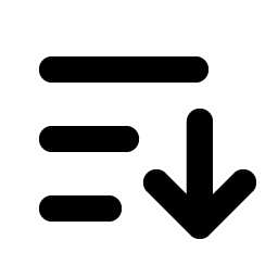 Sort Ascending Bold Smiley – Icons