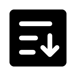 Sort Ascending Fill Smiley – Icons