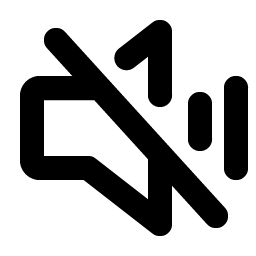 Speaker Simple Slash Bold Smiley – Icons