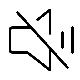 Speaker Simple Slash Thin Smiley – Icons