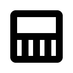 Square Half Bottom Bold Smiley – Icons