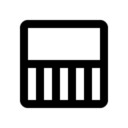 Square Half Bottom Smiley – Icons