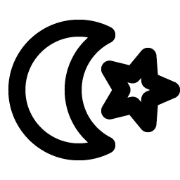 Star And Crescent Bold Smiley – Icons