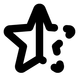 Star Half Bold Smiley – Icons