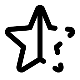 Star Half Smiley – Icons