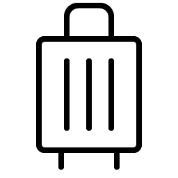 Suitcase Rolling Thin Smiley – Icons