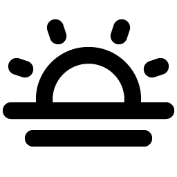 Sun Horizon Bold Smiley – Icons