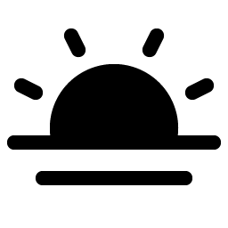 Sun Horizon Fill Smiley – Icons