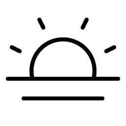 Sun Horizon Thin Smiley – Icons