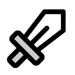 Sword Duotone Smiley – Icons