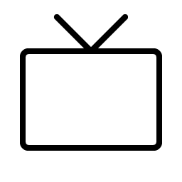 Television Simple Thin Smiley – Icons