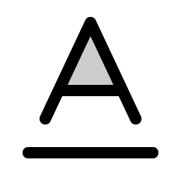 Text A Underline Duotone Smiley – Icons