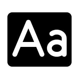 Text Aa Fill Smiley – Icons