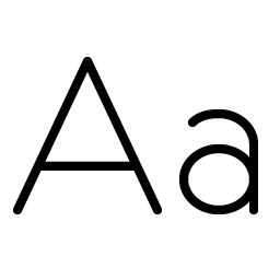 Text Aa Thin Smiley – Icons