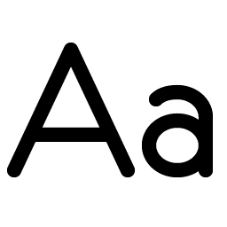 Text Aa Smiley – Icons