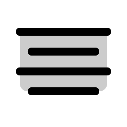 Text Align Center Duotone Smiley – Icons
