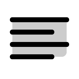 Text Align Left Duotone Smiley – Icons