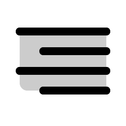 Text Align Right Duotone Smiley – Icons